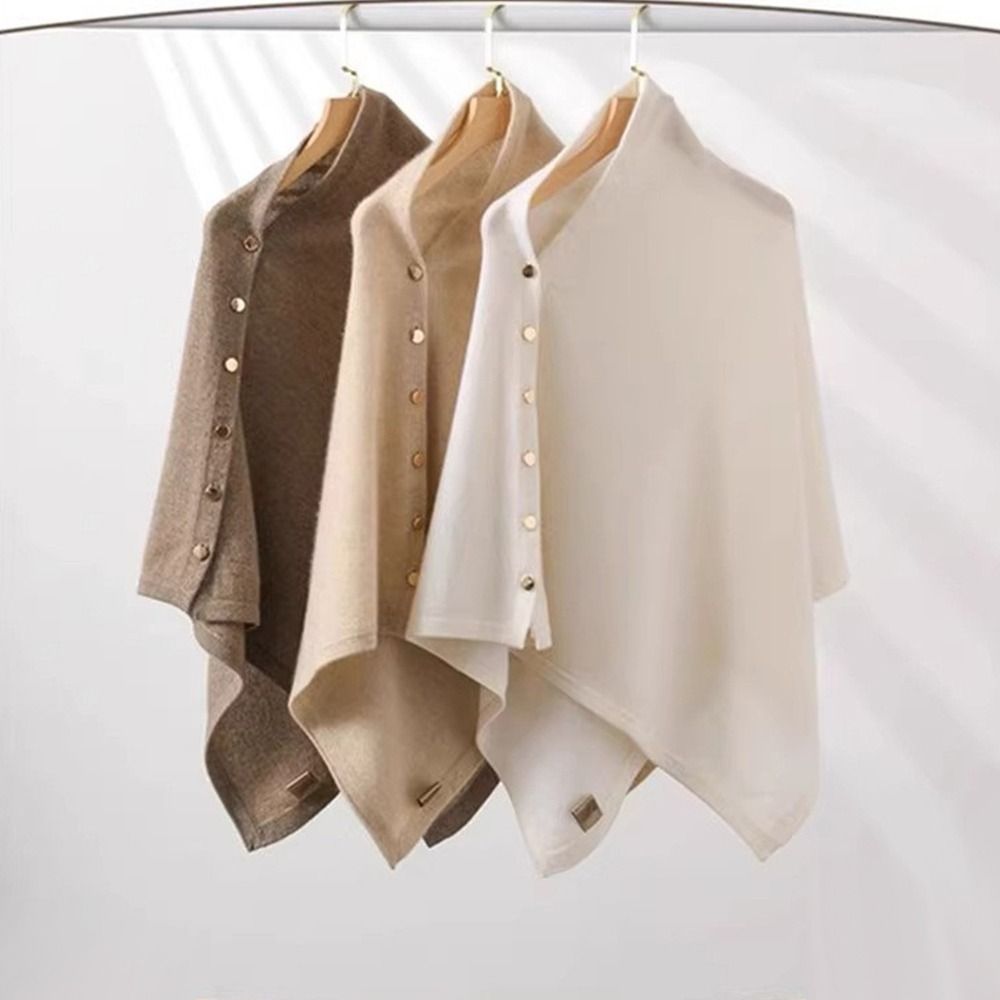 Winter Clothing Online - 새로운 버튼 파시미나 숄 따뜻한 언밸런스