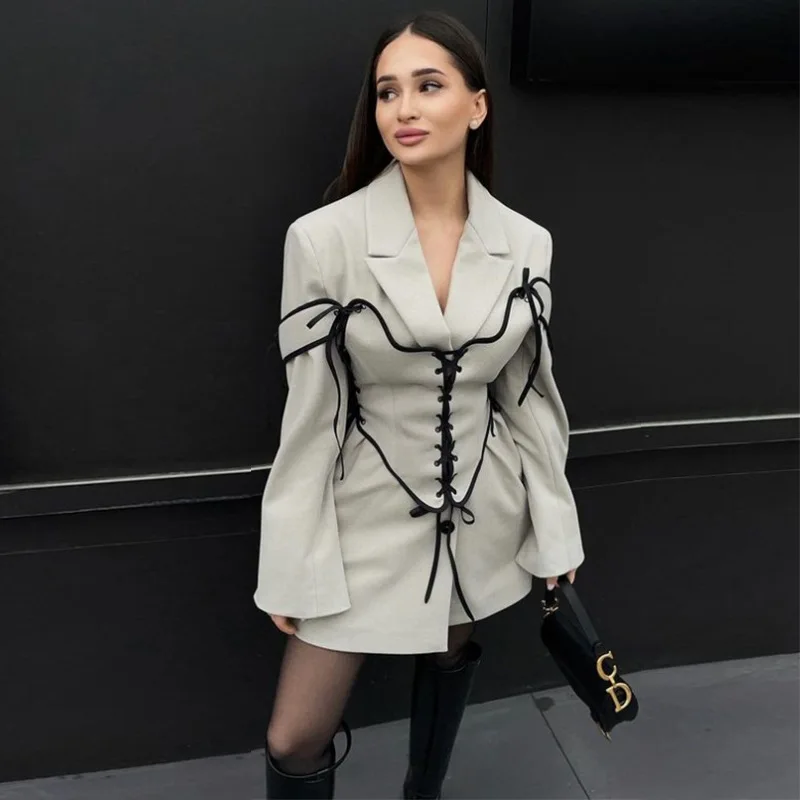 Winter Clothing Online - 여성용 투피스 세트 원피스, 중간 길이