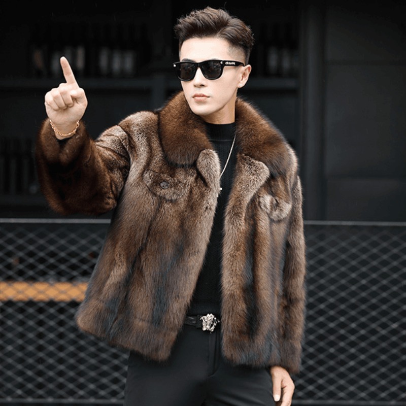Winter Clothing Brand - 명품 브랜드 남성 밍크 퍼 코트