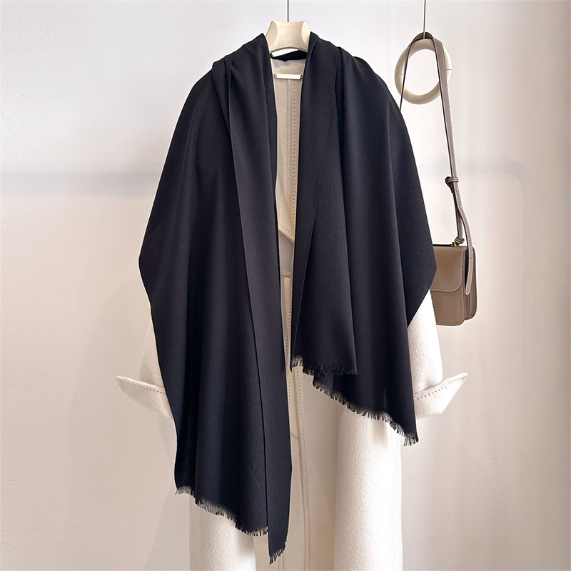 Cashmere Scarf Wrap - 럭셔리 겨울 캐시미어 스카프 여성 솔리드
