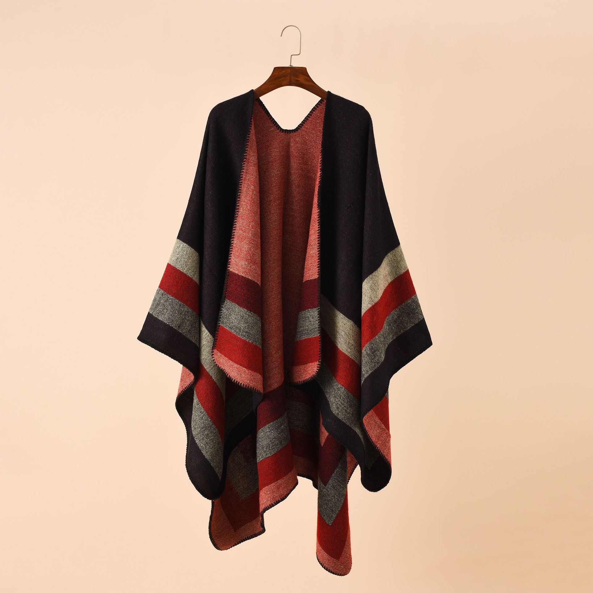 2024 새로운 패션 겨울 따뜻한 격자 무늬 판초와 여 - Cashmere Scarf Wrap 리뷰 및 가격