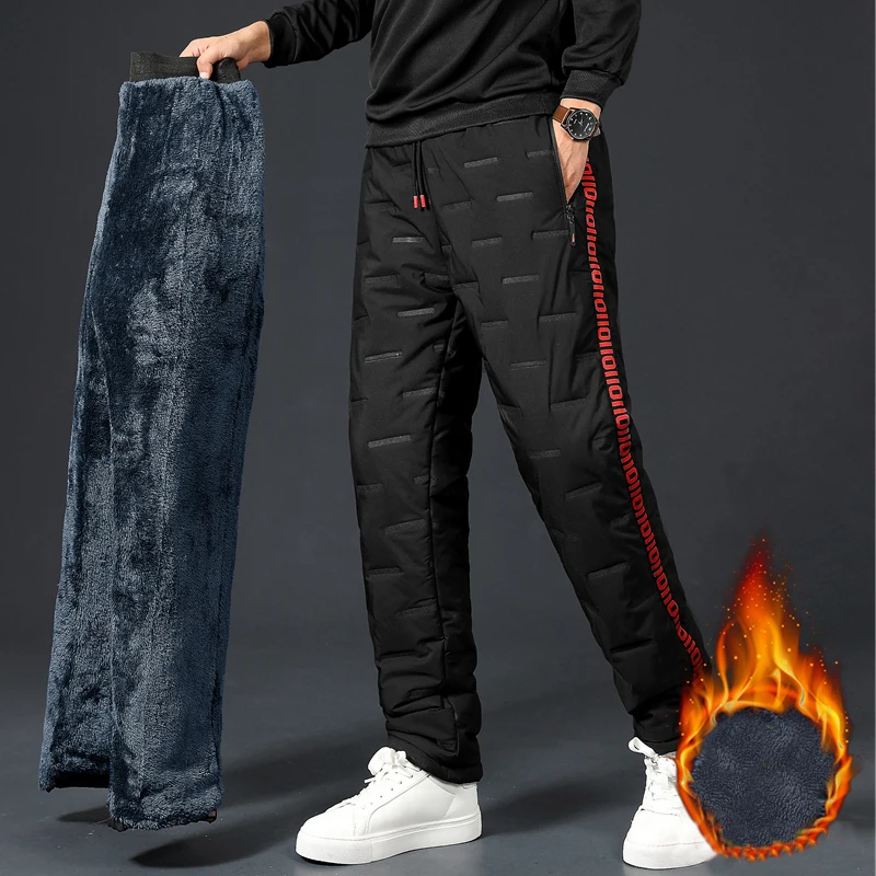 겨울 양털 다운 팬츠, 따뜻한 두꺼운 스웻팬츠, 남성  - Winter Clothing Brand 리뷰 및 가격