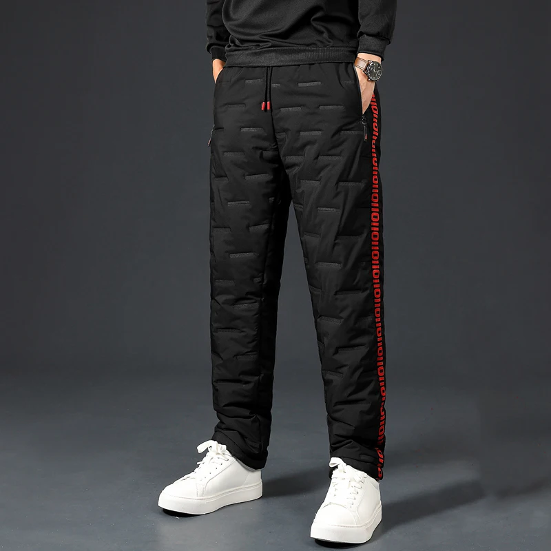 겨울 양털 다운 팬츠, 따뜻한 두꺼운 스웻팬츠, 남성  - Winter Clothing Brand 리뷰 및 가격