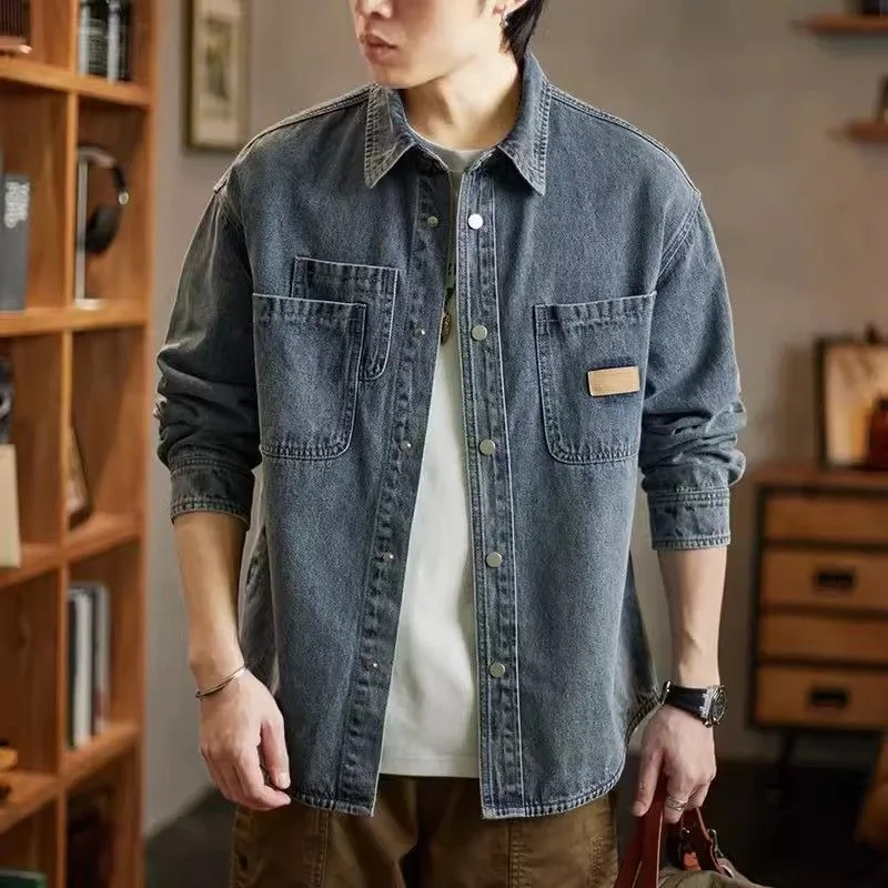 가을 버튼 남성 데님 재킷 럭셔리 오리지널 의류 신상  - Winter Clothing Brand 리뷰 및 가격