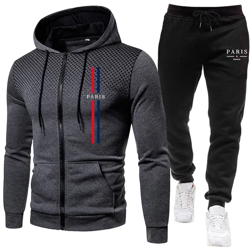 남성 스포츠 슈트 지퍼 자켓+바지 투피스 세트 가을 겨 - Winter Clothing For Men 리뷰 및 가격