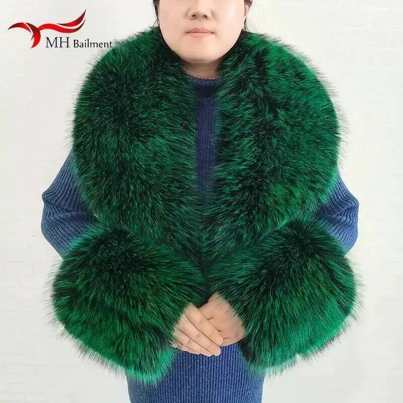 큰 사이즈 여성용 인조 여우털 스카프 겨울 재킷 따뜻한 - Winter Clothing Online 리뷰 및 가격