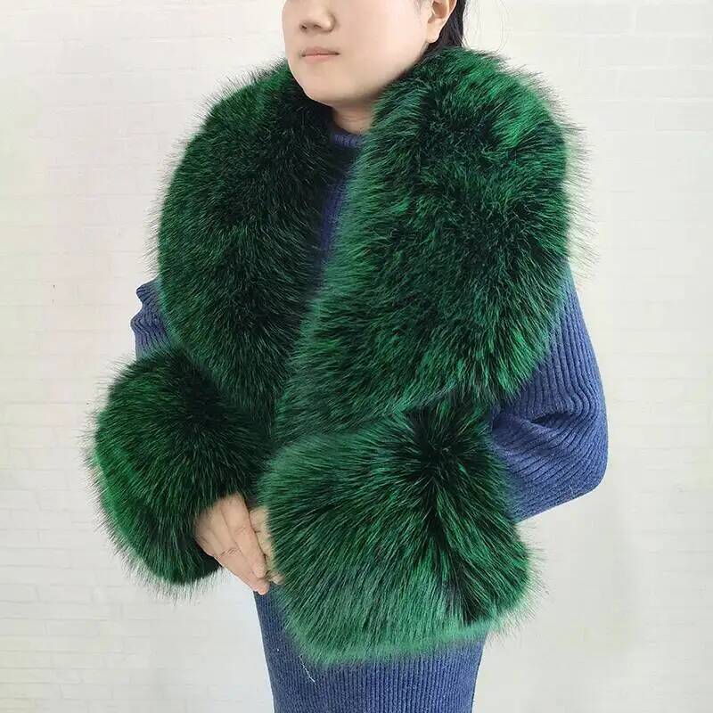 큰 사이즈 여성용 인조 여우털 스카프 겨울 재킷 따뜻한 - Winter Clothing Online 리뷰 및 가격