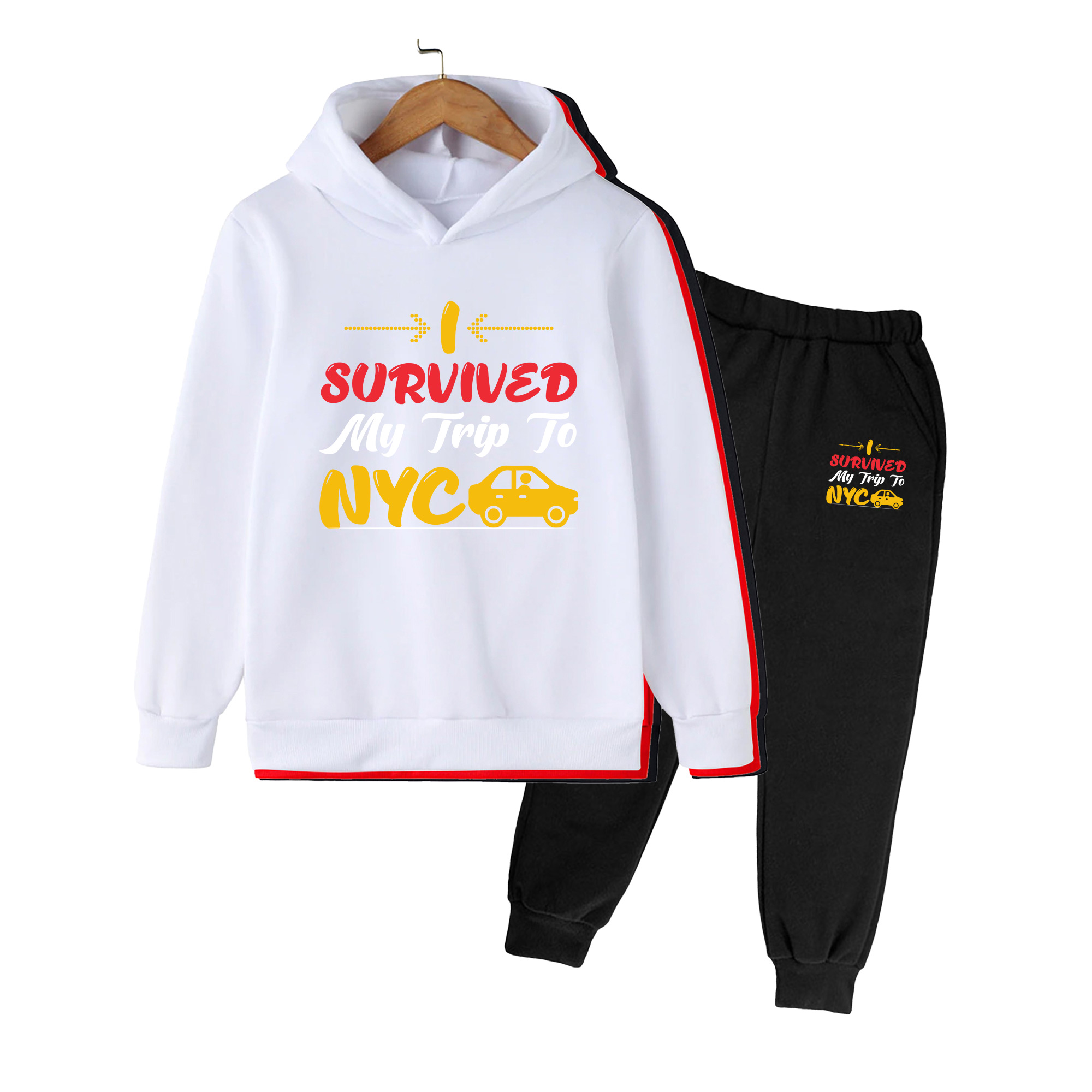 아동용 후드티 & 스웨트팬츠 세트, I Survived - Winter Clothing Nyc 리뷰 및 가격
