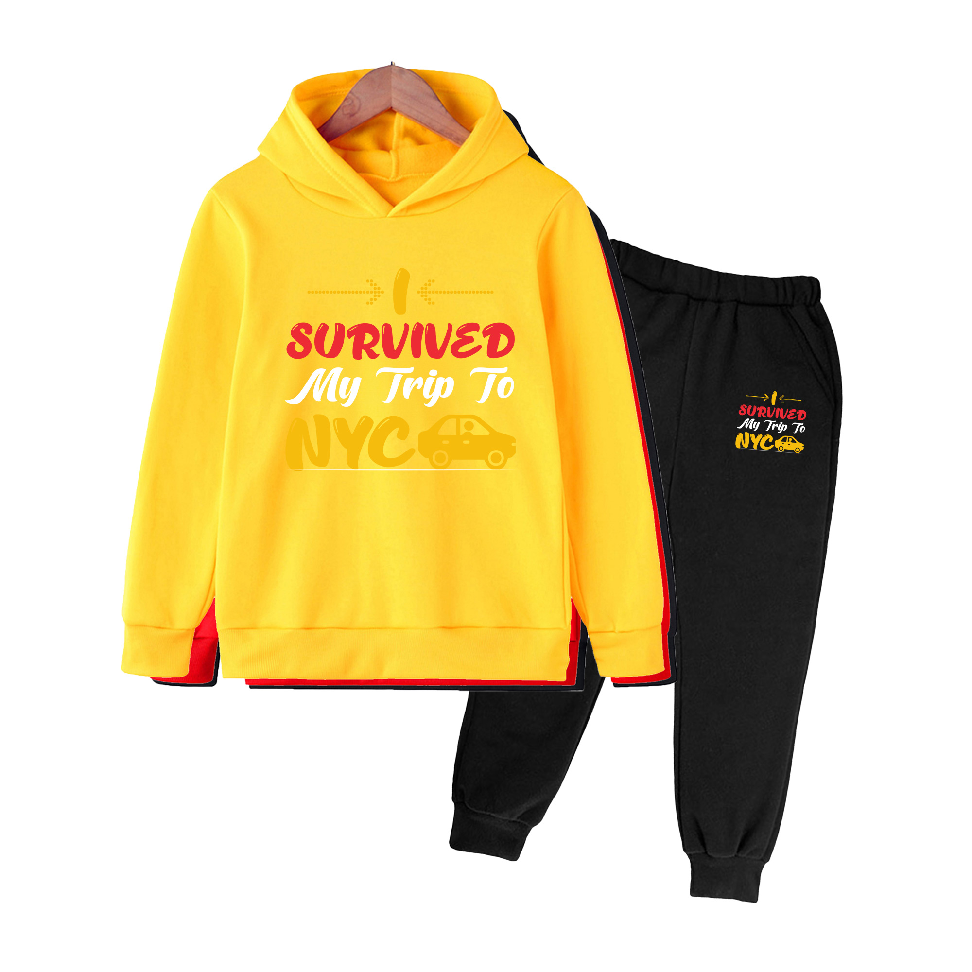 아동용 후드티 & 스웨트팬츠 세트, I Survived - Winter Clothing Nyc 리뷰 및 가격