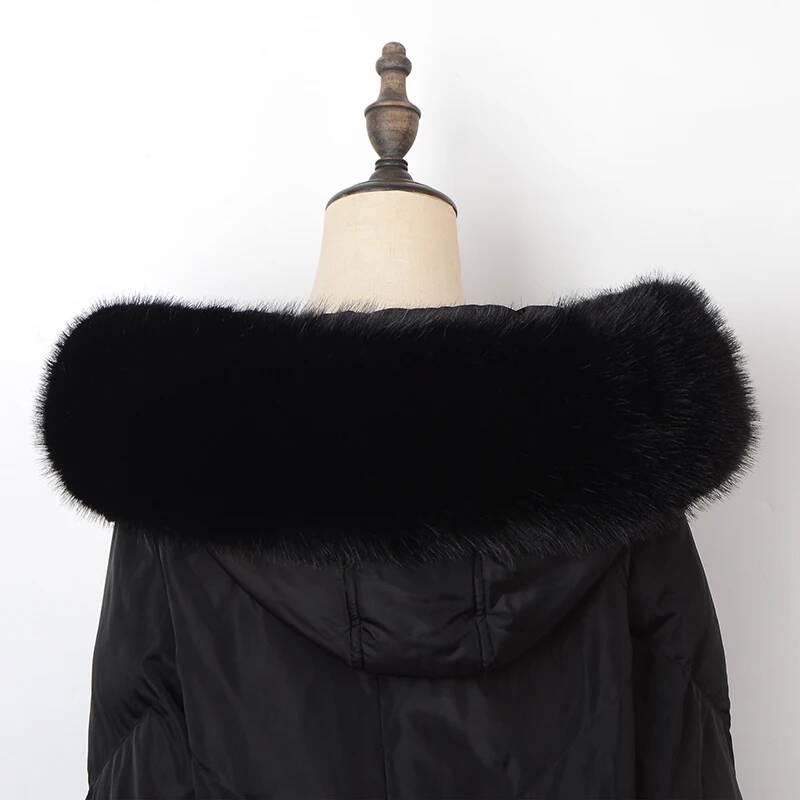겨울 모피 칼라 인조 모피 트림 후드 모피, 후드 칼라 - Winter Clothing Online 리뷰 및 가격