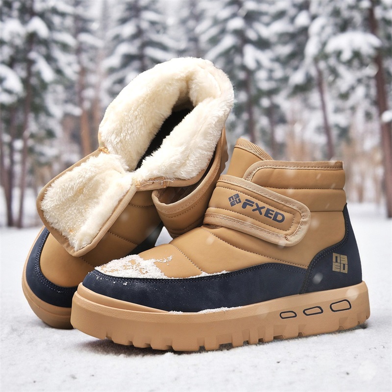 가을과 겨울 따뜻한 털 남성용 스노우 부츠 두꺼운 패션 - Snow Boot Fur Lined 리뷰 및 가격