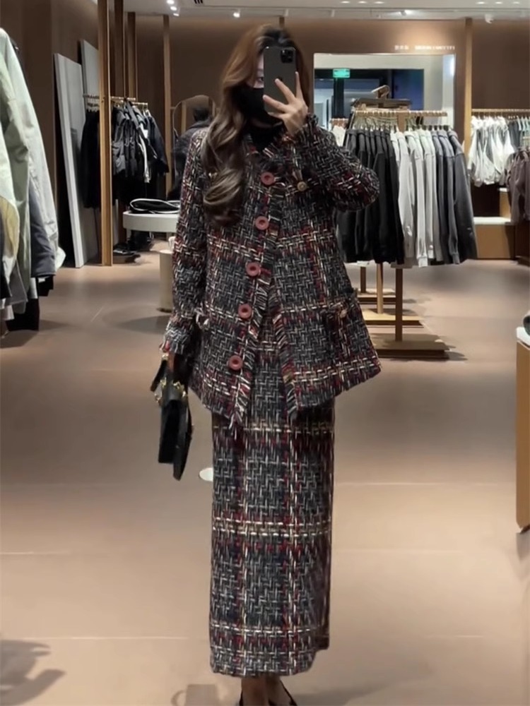 겨울 신상 여성 패션 고급스러운 분위기의 굵은 직조 작 - Winter Clothing Online 리뷰 및 가격