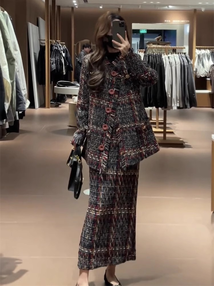겨울 신상 여성 패션 고급스러운 분위기의 굵은 직조 작 - Winter Clothing Online 리뷰 및 가격