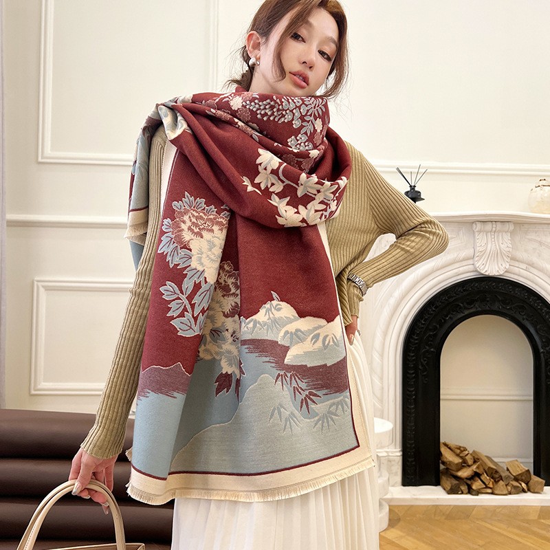 여성을위한 패션 겨울 새로운 따뜻한 캐시미어 목도리 스 - Cashmere Scarf Wrap 리뷰 및 가격