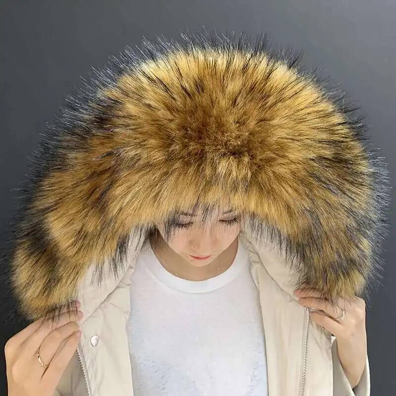 분리형 가짜 모피 칼라 초대형 따뜻한 가짜 모피 스카프 - Winter Clothing Online 리뷰 및 가격