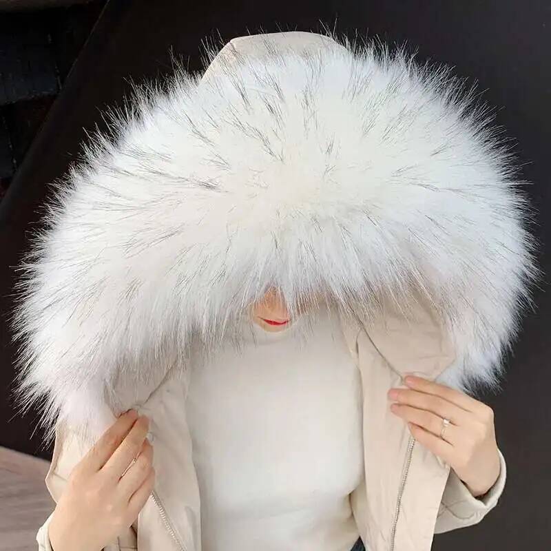 분리형 가짜 모피 칼라 초대형 따뜻한 가짜 모피 스카프 - Winter Clothing Online 리뷰 및 가격