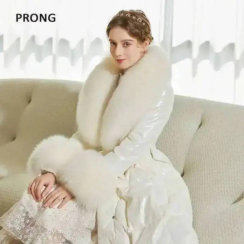 100% 진짜 여우 모피 칼라 겨울 코트 재킷, 모피  - Winter Clothing Online 리뷰 및 가격