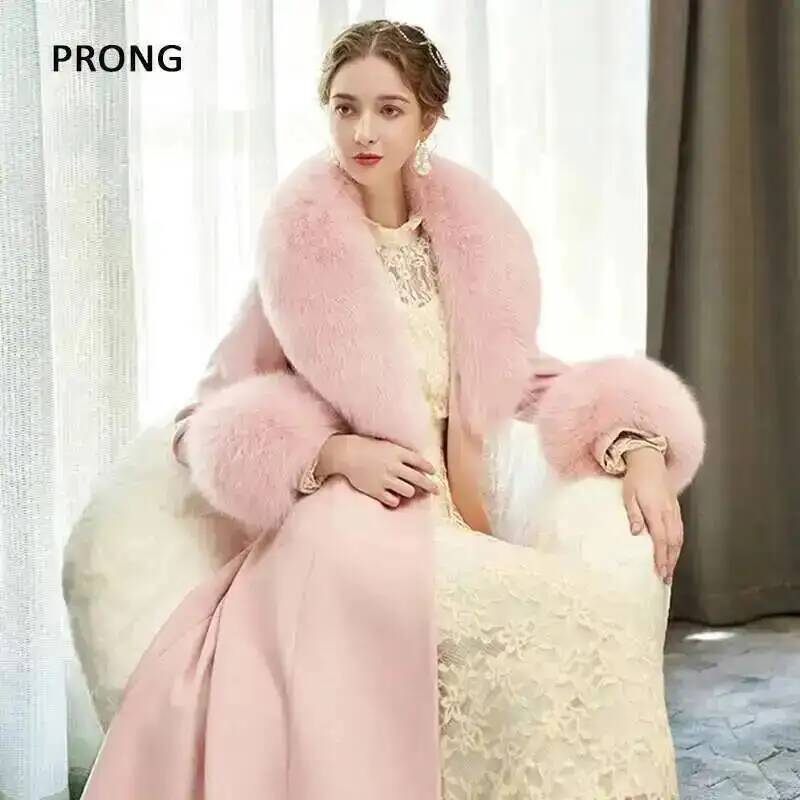 100% 진짜 여우 모피 칼라 겨울 코트 재킷, 모피  - Winter Clothing Online 리뷰 및 가격