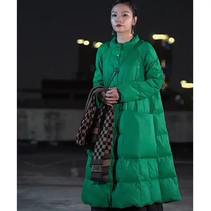 여성용 오버사이즈 롱 다운 재킷, 큰 포켓, 겨울 코트 - Winter Clothing Brand 리뷰 및 가격