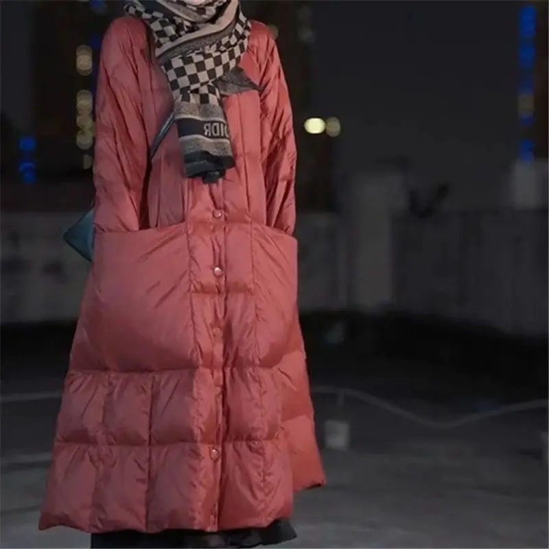 여성용 오버사이즈 롱 다운 재킷, 큰 포켓, 겨울 코트 - Winter Clothing Brand 리뷰 및 가격